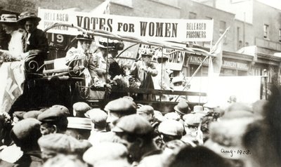 Stimmrecht für Frauen, August 1908 von English Photographer